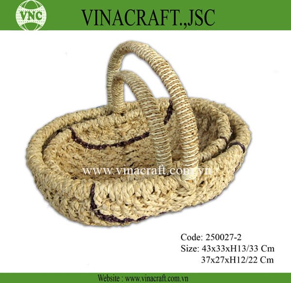 Wicker gift baskets empty from Vietnam